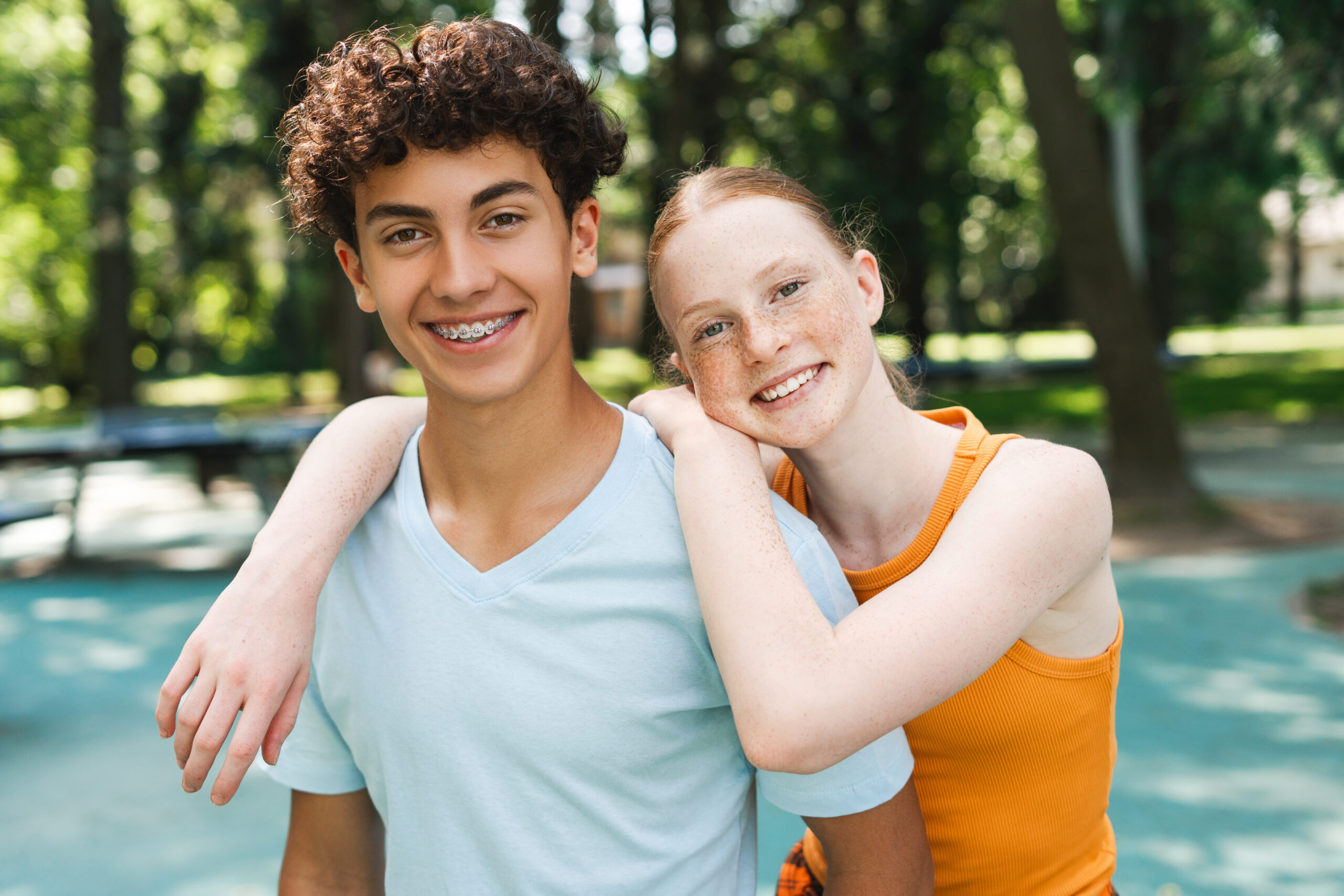 Teens Smiling